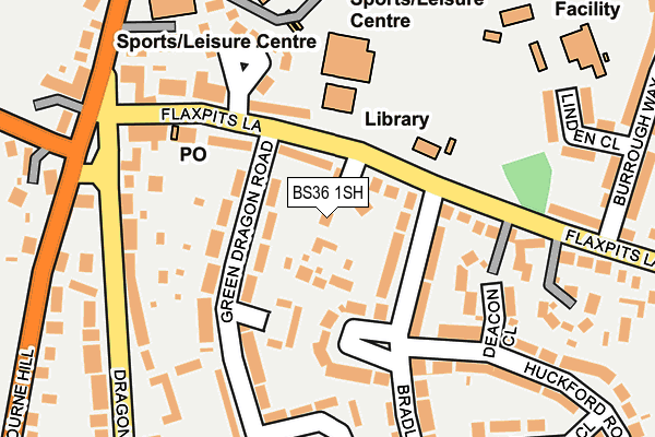 BS36 1SH map - OS OpenMap – Local (Ordnance Survey)