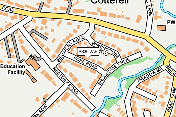 BS36 2AE map - OS OpenMap – Local (Ordnance Survey)