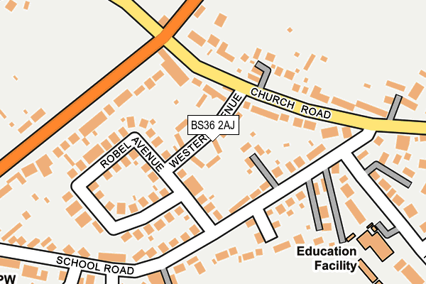 BS36 2AJ map - OS OpenMap – Local (Ordnance Survey)