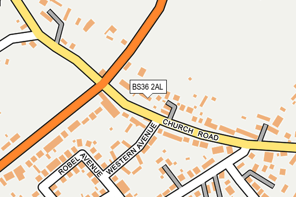BS36 2AL map - OS OpenMap – Local (Ordnance Survey)