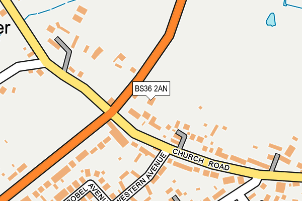 BS36 2AN map - OS OpenMap – Local (Ordnance Survey)
