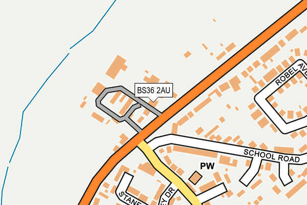 BS36 2AU map - OS OpenMap – Local (Ordnance Survey)