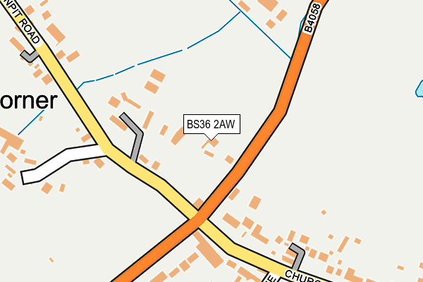 BS36 2AW map - OS OpenMap – Local (Ordnance Survey)