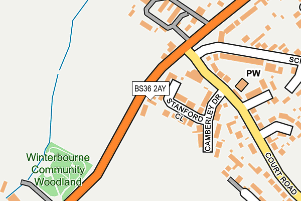 BS36 2AY map - OS OpenMap – Local (Ordnance Survey)