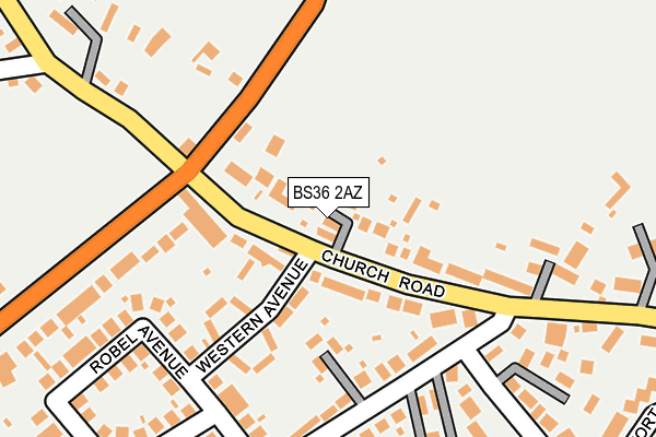 BS36 2AZ map - OS OpenMap – Local (Ordnance Survey)