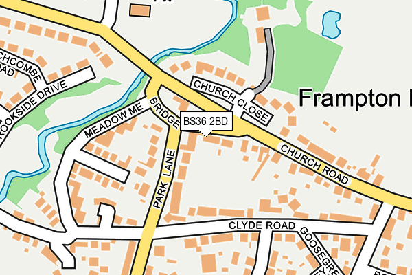 BS36 2BD map - OS OpenMap – Local (Ordnance Survey)