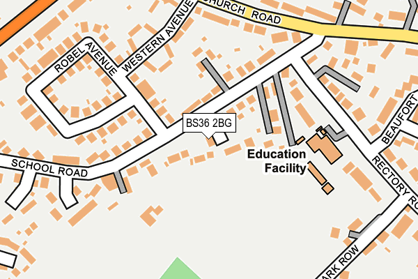 BS36 2BG map - OS OpenMap – Local (Ordnance Survey)