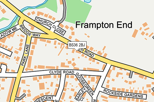 BS36 2BJ map - OS OpenMap – Local (Ordnance Survey)