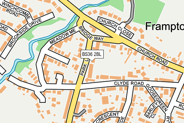 BS36 2BL map - OS OpenMap – Local (Ordnance Survey)