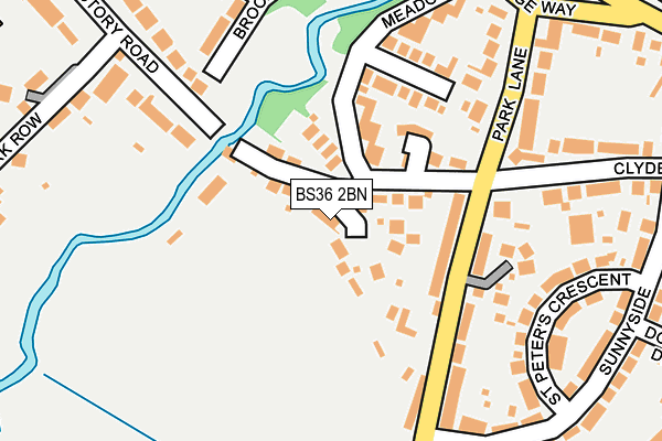 BS36 2BN map - OS OpenMap – Local (Ordnance Survey)