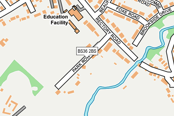 BS36 2BS map - OS OpenMap – Local (Ordnance Survey)