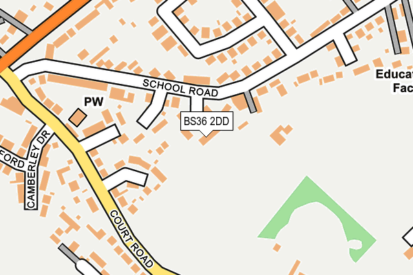 BS36 2DD map - OS OpenMap – Local (Ordnance Survey)
