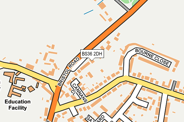BS36 2DH map - OS OpenMap – Local (Ordnance Survey)