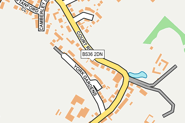 BS36 2DN map - OS OpenMap – Local (Ordnance Survey)
