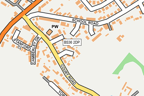 BS36 2DP map - OS OpenMap – Local (Ordnance Survey)