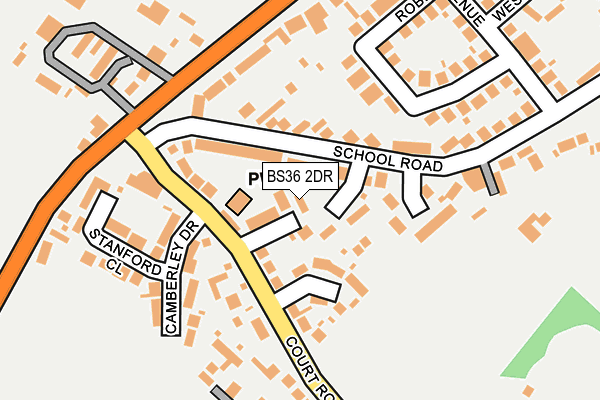 BS36 2DR map - OS OpenMap – Local (Ordnance Survey)
