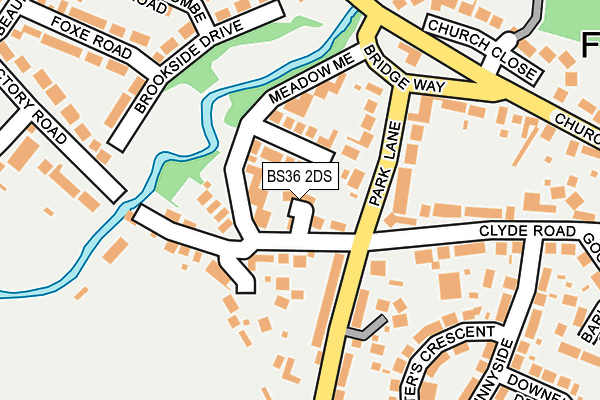 BS36 2DS map - OS OpenMap – Local (Ordnance Survey)