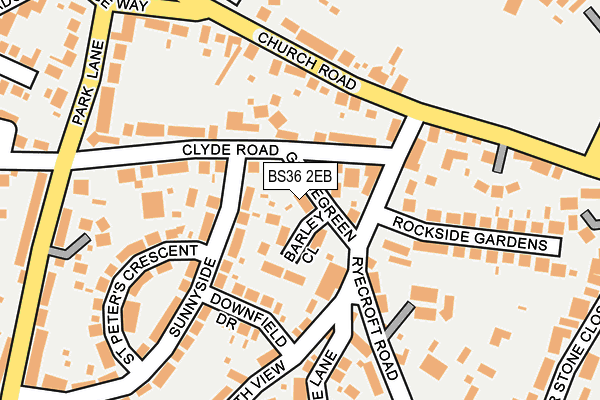 BS36 2EB map - OS OpenMap – Local (Ordnance Survey)