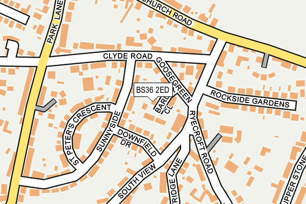 BS36 2ED map - OS OpenMap – Local (Ordnance Survey)