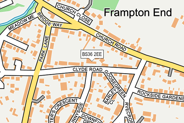 BS36 2EE map - OS OpenMap – Local (Ordnance Survey)