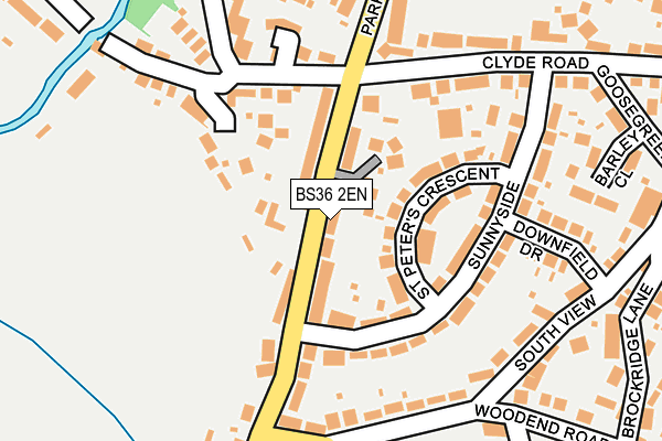 BS36 2EN map - OS OpenMap – Local (Ordnance Survey)