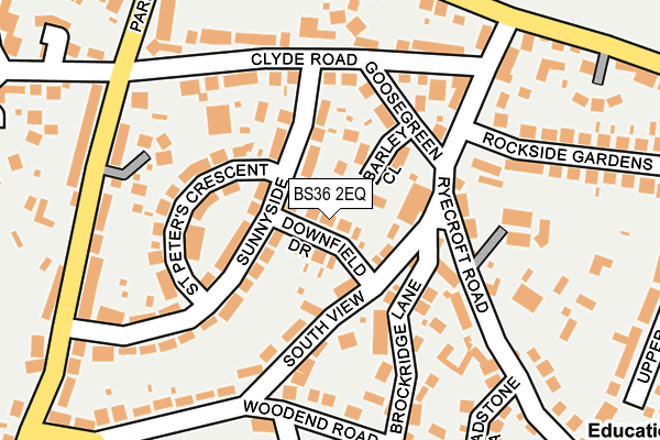 BS36 2EQ map - OS OpenMap – Local (Ordnance Survey)