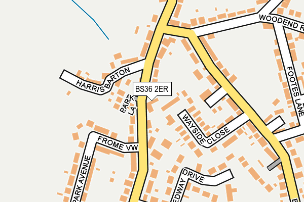 BS36 2ER map - OS OpenMap – Local (Ordnance Survey)