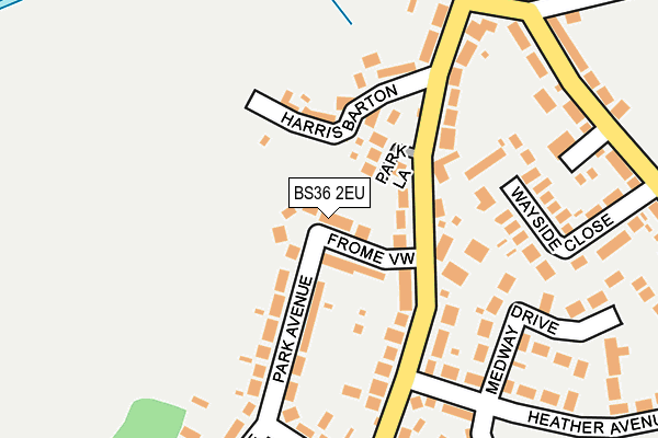 BS36 2EU map - OS OpenMap – Local (Ordnance Survey)