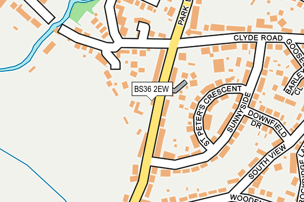 BS36 2EW map - OS OpenMap – Local (Ordnance Survey)