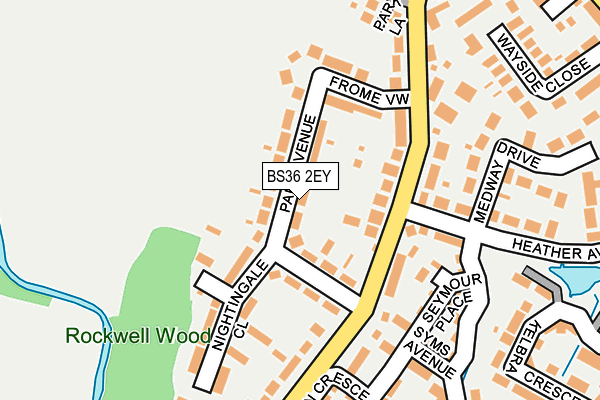 BS36 2EY map - OS OpenMap – Local (Ordnance Survey)