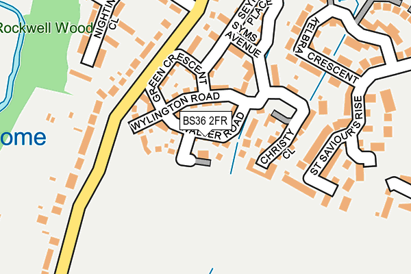 BS36 2FR map - OS OpenMap – Local (Ordnance Survey)