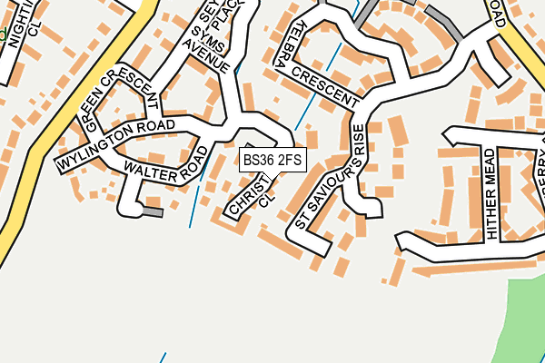BS36 2FS map - OS OpenMap – Local (Ordnance Survey)