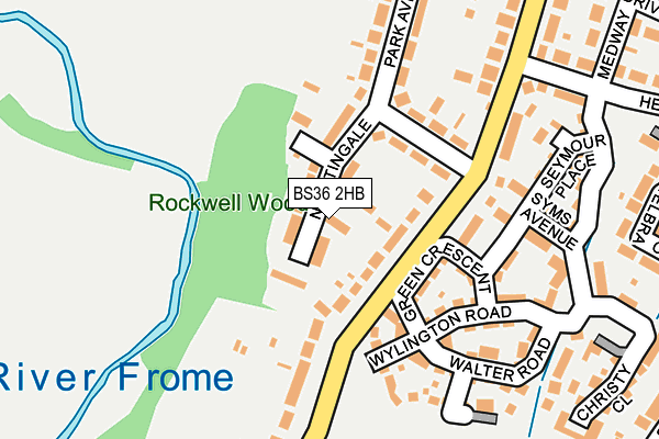 BS36 2HB map - OS OpenMap – Local (Ordnance Survey)