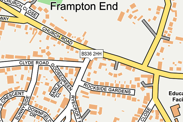 BS36 2HH map - OS OpenMap – Local (Ordnance Survey)