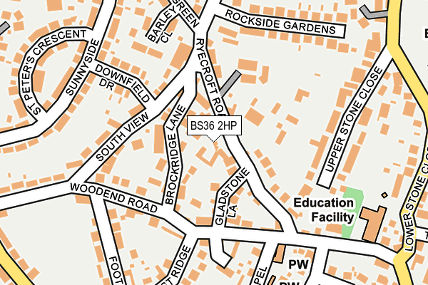 BS36 2HP map - OS OpenMap – Local (Ordnance Survey)