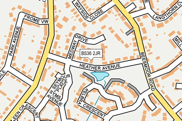 BS36 2JR map - OS OpenMap – Local (Ordnance Survey)