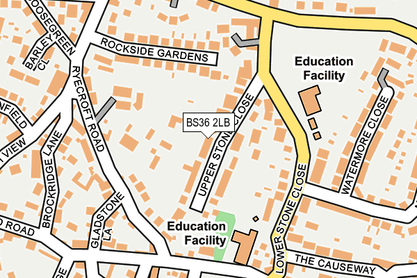 BS36 2LB map - OS OpenMap – Local (Ordnance Survey)