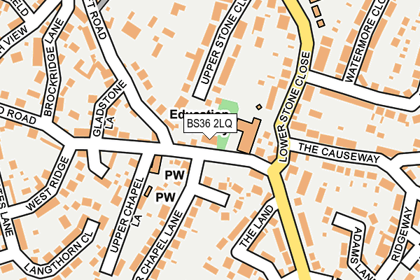 BS36 2LQ map - OS OpenMap – Local (Ordnance Survey)