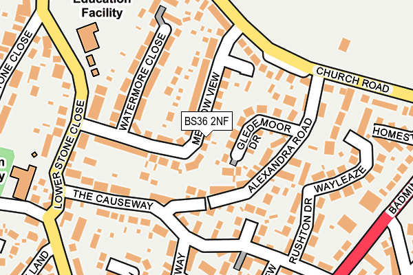 BS36 2NF map - OS OpenMap – Local (Ordnance Survey)