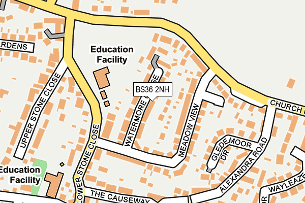 BS36 2NH map - OS OpenMap – Local (Ordnance Survey)