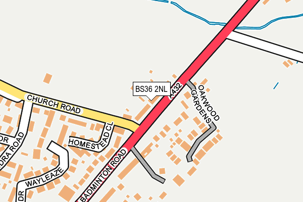 BS36 2NL map - OS OpenMap – Local (Ordnance Survey)