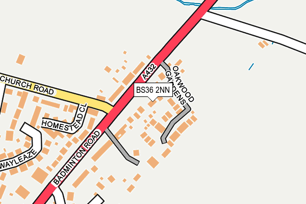 BS36 2NN map - OS OpenMap – Local (Ordnance Survey)