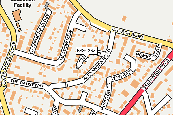 BS36 2NZ map - OS OpenMap – Local (Ordnance Survey)
