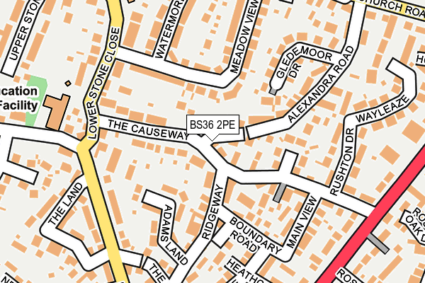 BS36 2PE map - OS OpenMap – Local (Ordnance Survey)