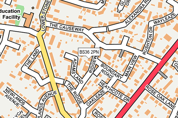 BS36 2PN map - OS OpenMap – Local (Ordnance Survey)