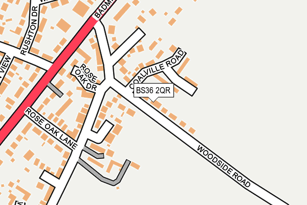 BS36 2QR map - OS OpenMap – Local (Ordnance Survey)