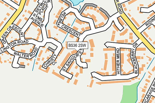 BS36 2SW map - OS OpenMap – Local (Ordnance Survey)