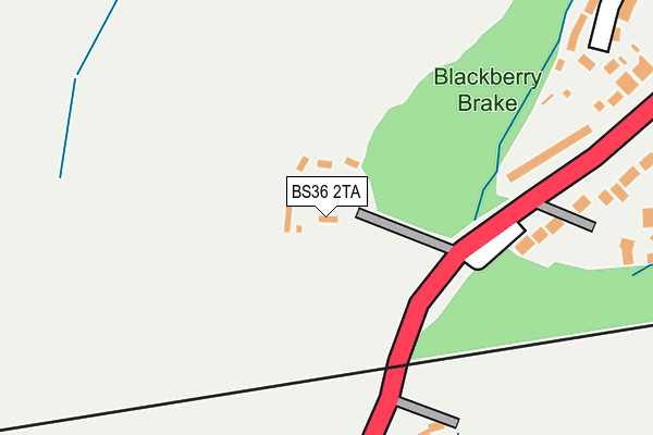 BS36 2TA map - OS OpenMap – Local (Ordnance Survey)