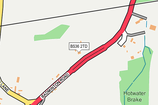 BS36 2TD map - OS OpenMap – Local (Ordnance Survey)