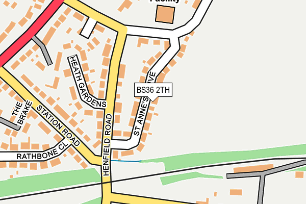 BS36 2TH map - OS OpenMap – Local (Ordnance Survey)